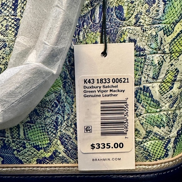 NWT Brahmin Leather Handbag (wallet in separate listing!) - Picture 3 of 10